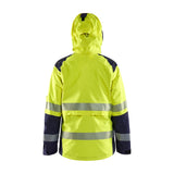 Blaklader Women's Shell Jacket Hi-Vis 4436 #colour_hi-vis-yellow-navy-blue