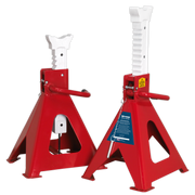 Sealey Axle Stands (Pair) 10 Tonne Capacity per Stand Auto Rise Ratchet