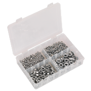 Sealey Steel Nut Assortment 370pc M5-M10 Metric