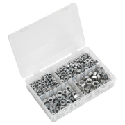 Sealey Steel Nut Assortment 320pc 1/4"-1/2"UNC