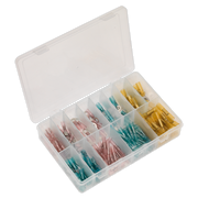 Sealey Adhesive Lined Heat Shrink Terminal Assortment 142pc Blue, Red & Yellow
