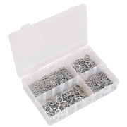 Sealey Lock Washer Assortment 1000pc Serrated Internal M5-M10 Metric