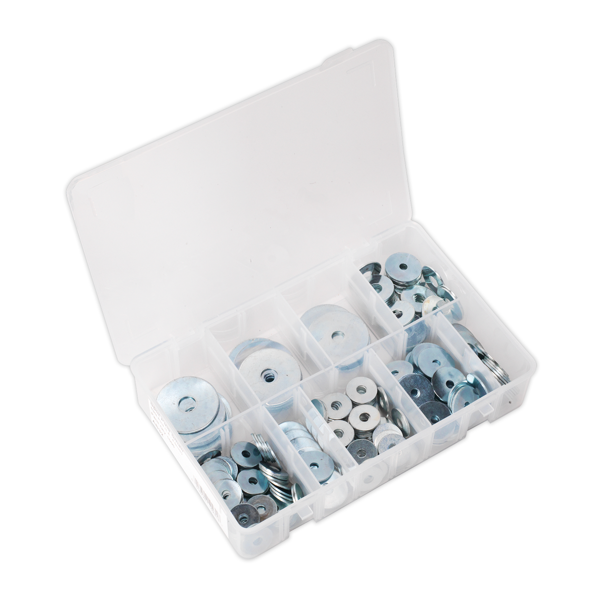 Sealey Repair Washer Assortment 240pc M5-M10 Metric Zinc Plated