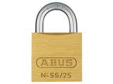 ABUS Mechanical 55/25mm Brass Padlock Keyed Alike 5251