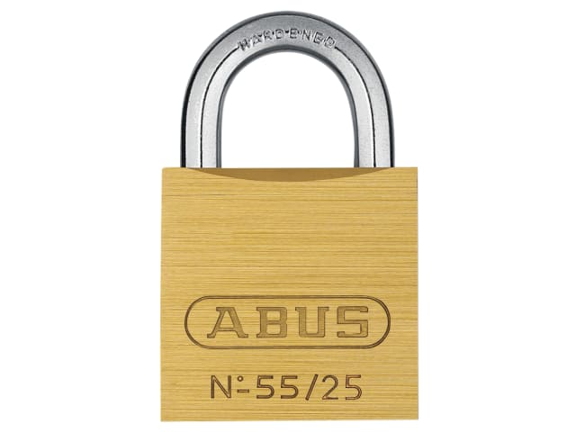 ABUS Mechanical 55/25mm Brass Padlock Carded