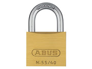 ABUS Mechanical 55/40mm Brass Padlock Carded
