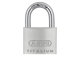 ABUS Mechanical 64TI/35mm TITALIUM Padlock Carded