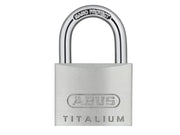 ABUS Mechanical 64TI/35mm TITALIUM Padlock Keyed Alike KA6356