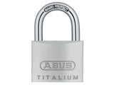 ABUS Mechanical 64TI/40mm TITALIUM Padlock Twin Pack