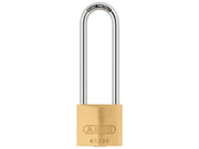 ABUS Mechanical 65/30mm Brass Padlock 60mm Long Shackle Keyed Alike 6304