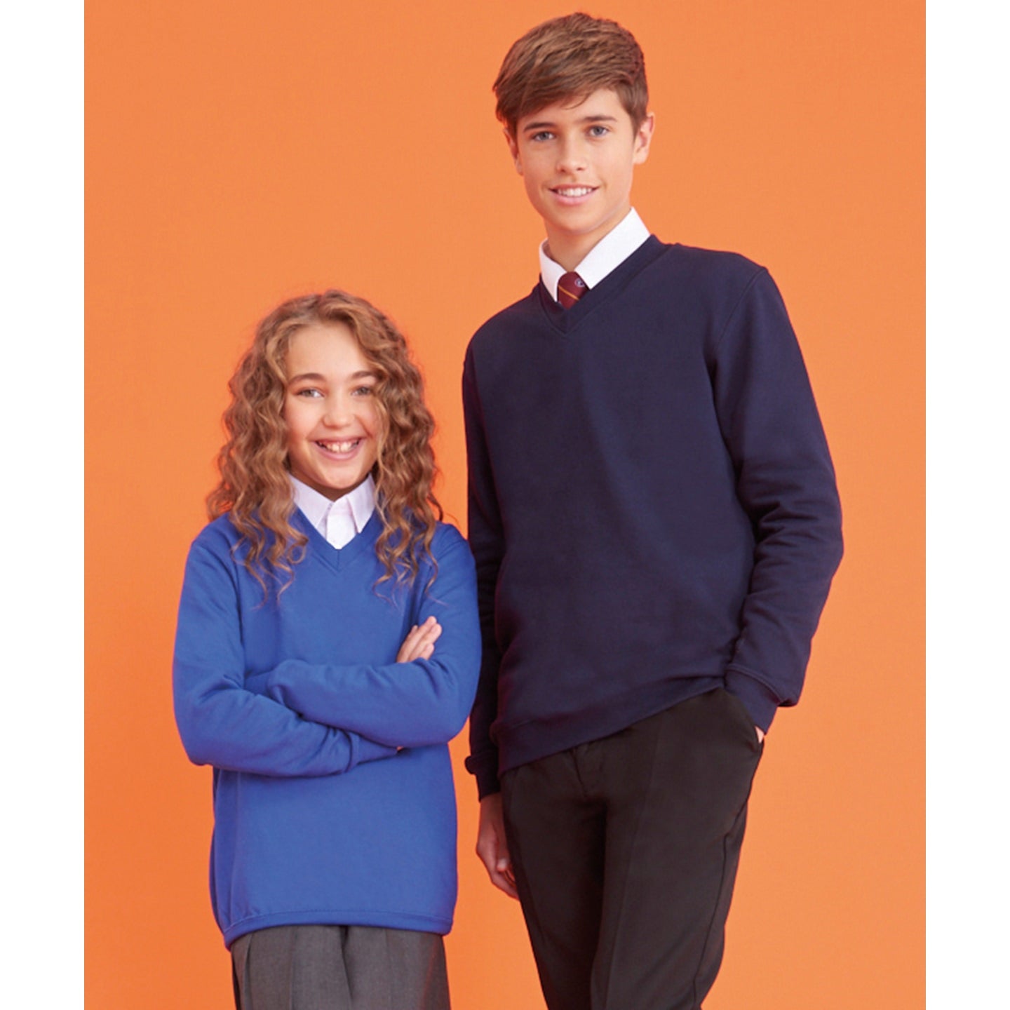 Awdis Academy Senior Academy V-Neck Sweatshirt