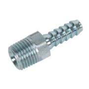Sealey Screwed Tailpiece Male 1/4"BSPT - 1/4" Hose Pack of 5