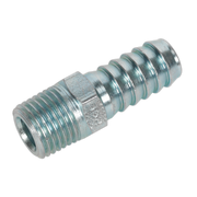 Sealey Screwed Tailpiece Male 1/4"BSPT - 3/8" Hose Pack of 5