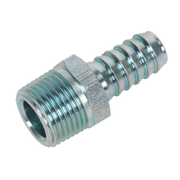 Sealey Screwed Tailpiece Male 3/8"BSPT - 3/8" Hose Pack of 5