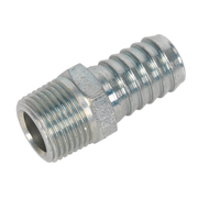 Sealey Screwed Tailpiece Male 3/8"BSPT - 1/2" Hose Pack of 5