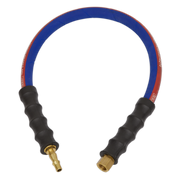 Sealey Air Leader Hose 600mm x Ø8mm with Tailpiece & 1/4"BSP Union