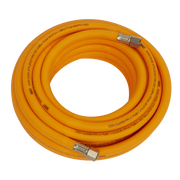 Sealey Air Hose 10m x Ø8mm Hybrid High-Visibility with 1/4"BSP Unions AHHC10