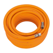 Sealey Air Hose 15m x Ø8mm Hybrid High-Visibility with 1/4"BSP Unions