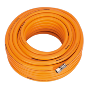Sealey Air Hose 20m x Ø8mm Hybrid High-Visibility with 1/4"BSP Unions