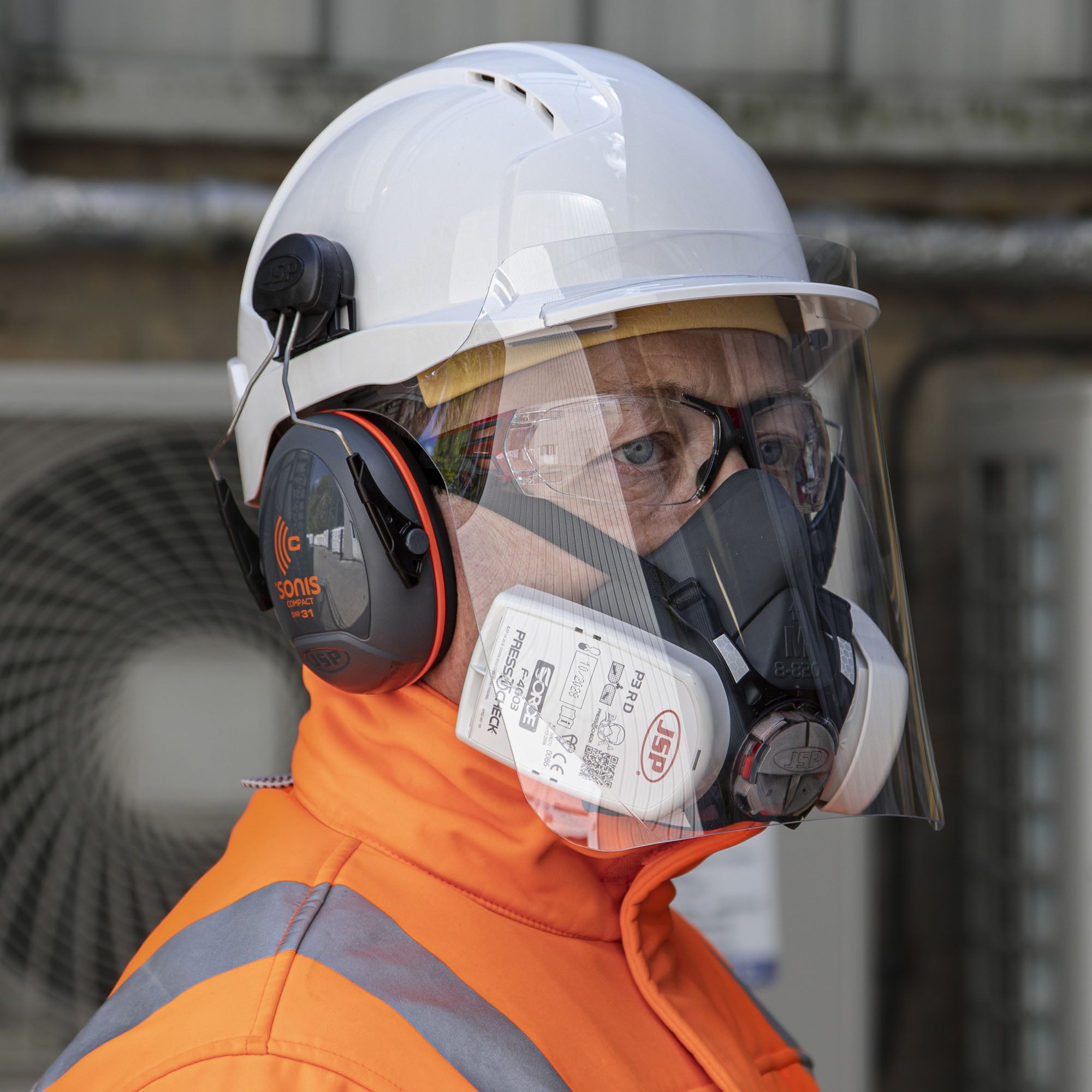 JSP Helmet Mounted Cough Guard