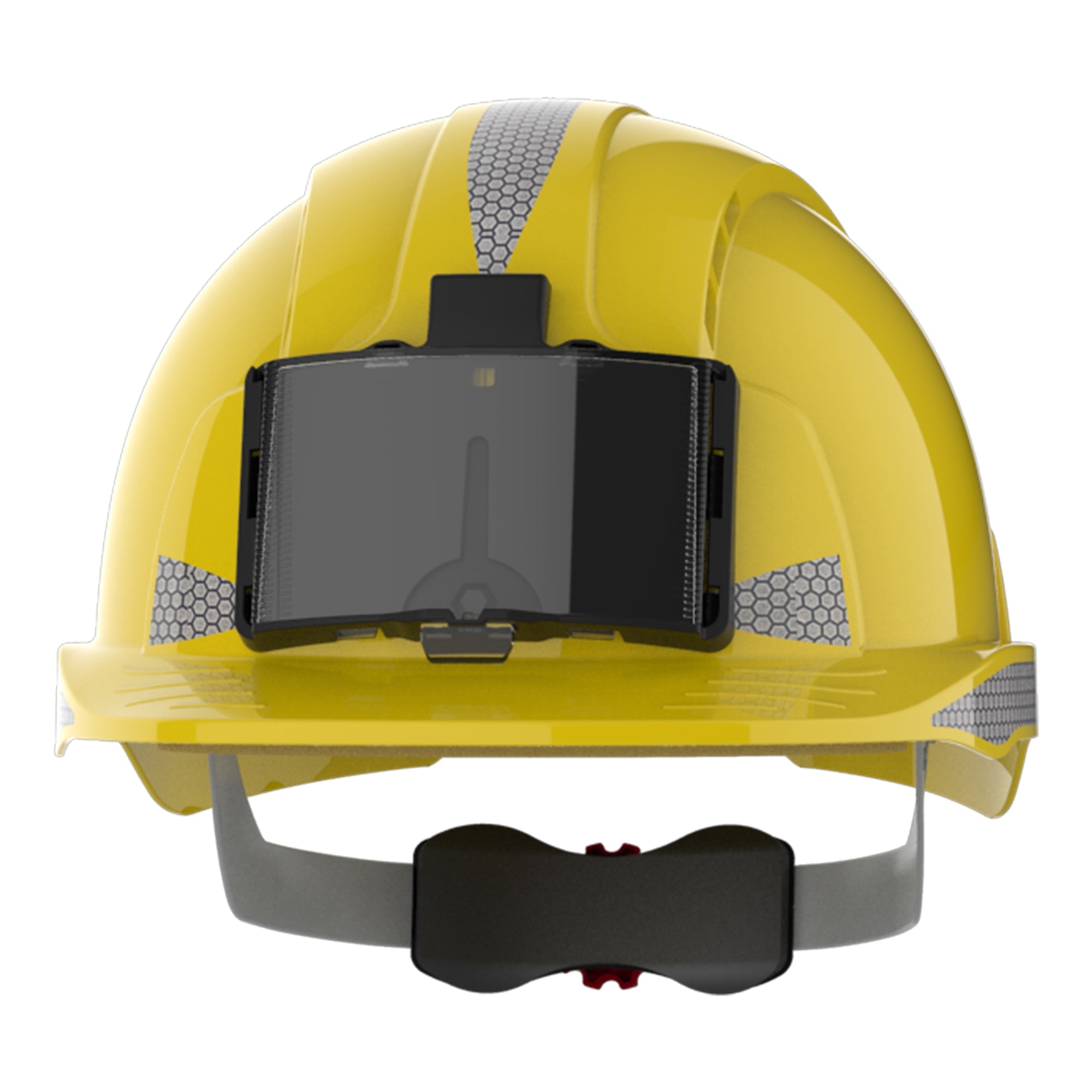 JSP EVOLite Safety Helmet with Reflective CR2 Decals and ID Badge Holder / Lamp Bracket