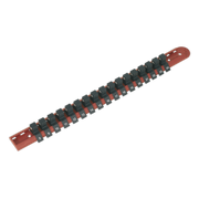 Sealey Socket Retaining Rail with 17 Clips 1/2"Sq Drive