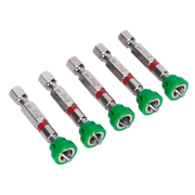 Sealey Power Tool Bit Phillips #2 with Magnetic Holder S2 50mm Pack of 5