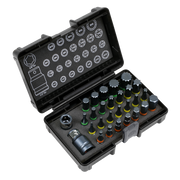 Sealey TRX-Star*/Hex/Spline Bit Set Impact 28pc 3/8" & 1/2"Sq Drive