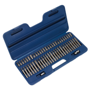 Sealey Security TRX-Star*/Hex/Ribe/Spline Bit Set 56pc 3/8" & 1/2"Sq Drive