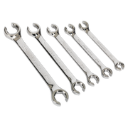 Sealey Flare Nut Spanner Set 5pc Metric