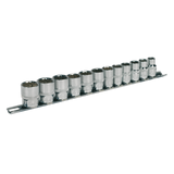 Sealey Socket Set 12pc 3/8"Sq Drive 12pt WallDrive® Metric