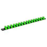 Sealey Socket Retaining Rail with 16 Clips 1/2"Sq Drive - Hi-Vis Green