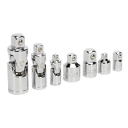 Sealey Universal Joint & Socket Adaptor Set 7pc 1/4", 3/8" & 1/2"Sq Drive