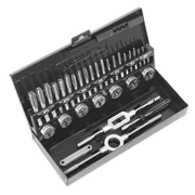 Sealey Tap & Die Set 32pc Split Dies HSS 4341 Metric