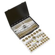 Sealey Tap & Die Set Hexagonal Metric & SAE/Imperial 86pc