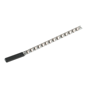 Sealey Socket Retaining Rail with 14 Clips 3/8"Sq Drive