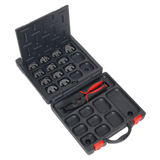 Sealey Ratchet Crimping Tool with Jaws and Storage Case