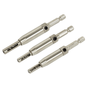 Sealey Self-Centring Chamfered Hinge Drill Set 3pc