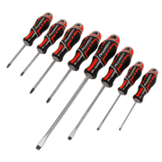 Sealey Screwdriver Set 8pc GripMAX® - Red
