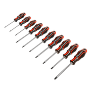 Sealey Screwdriver Set 10pc TRX-Star* GripMAX® - Red