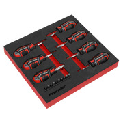 Sealey Stubby Screwdriver Set 17pc GripMAX®