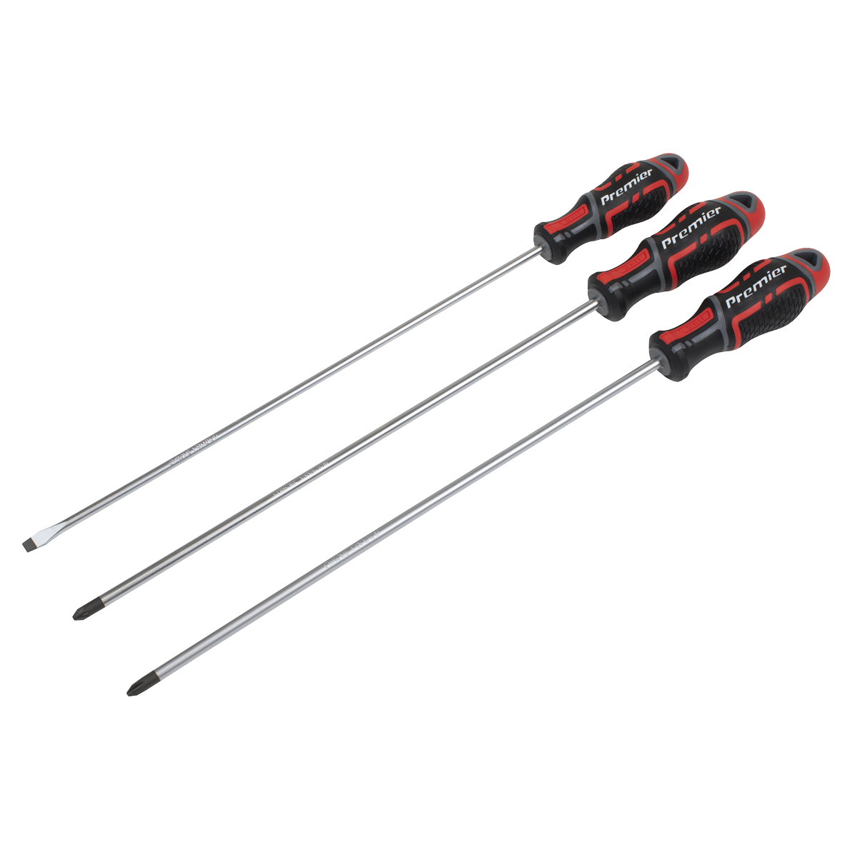 Sealey GripMAX® Screwdriver Set Long 3pc