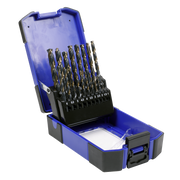 Sealey Drill Bit Set 19pc HSS Tri-Point