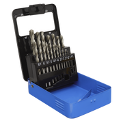 Sealey HSS Split Point Fully Ground Drill Bit Set 19pc Metric