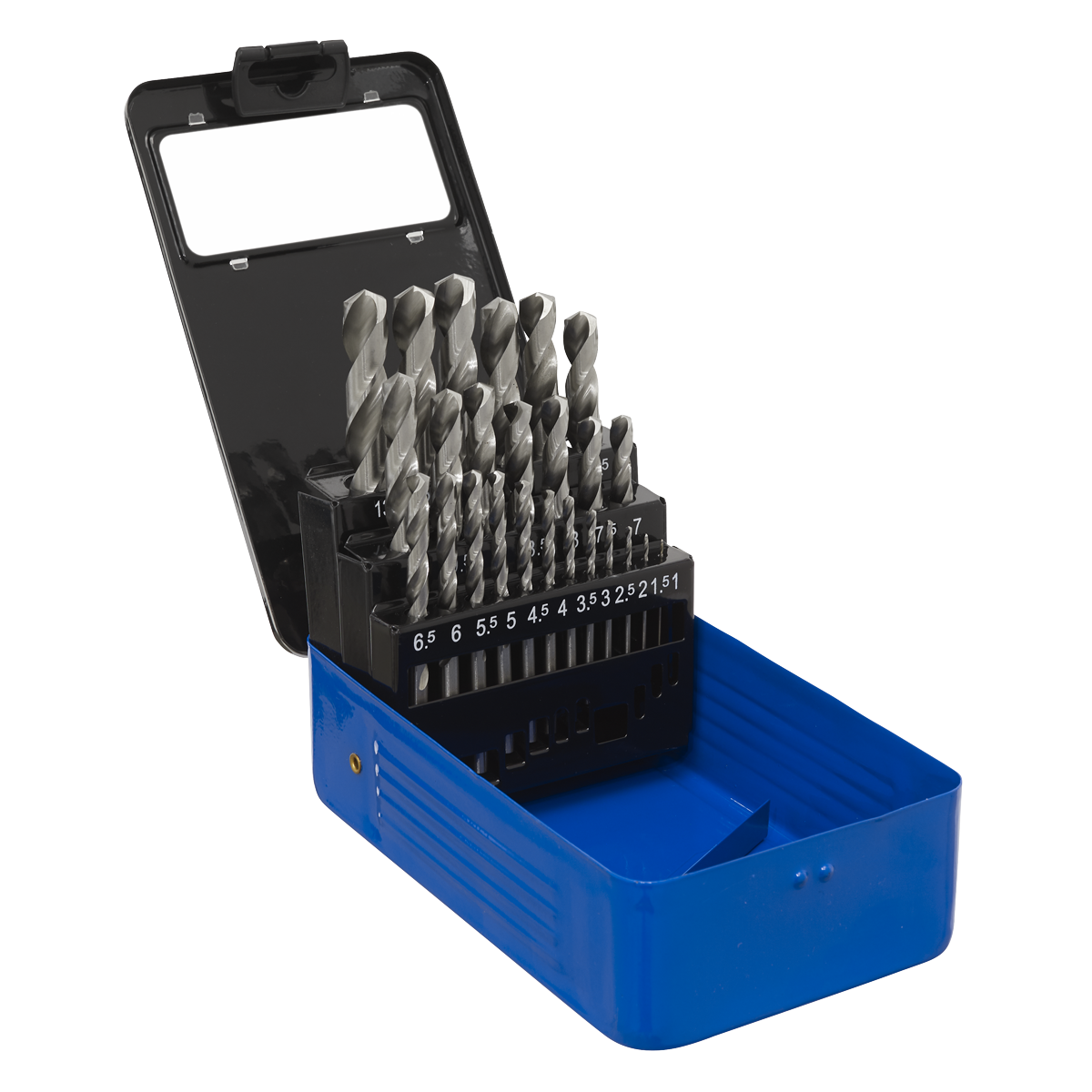 Sealey HSS Split Point Fully Ground Drill Bit Set 25pc Metric