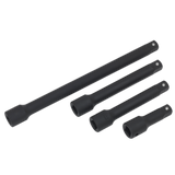 Sealey Impact Extension Bar Set 4pc 1/2"Sq Drive
