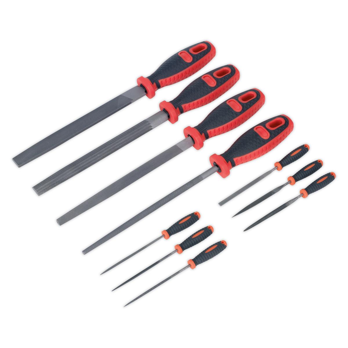 Sealey File Set 10pc Engineer's & Needle