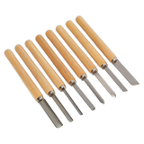 Sealey Wood Turning Chisel Set 8pc