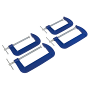 Sealey G-Clamp Set 150mm & 200mm 4pc