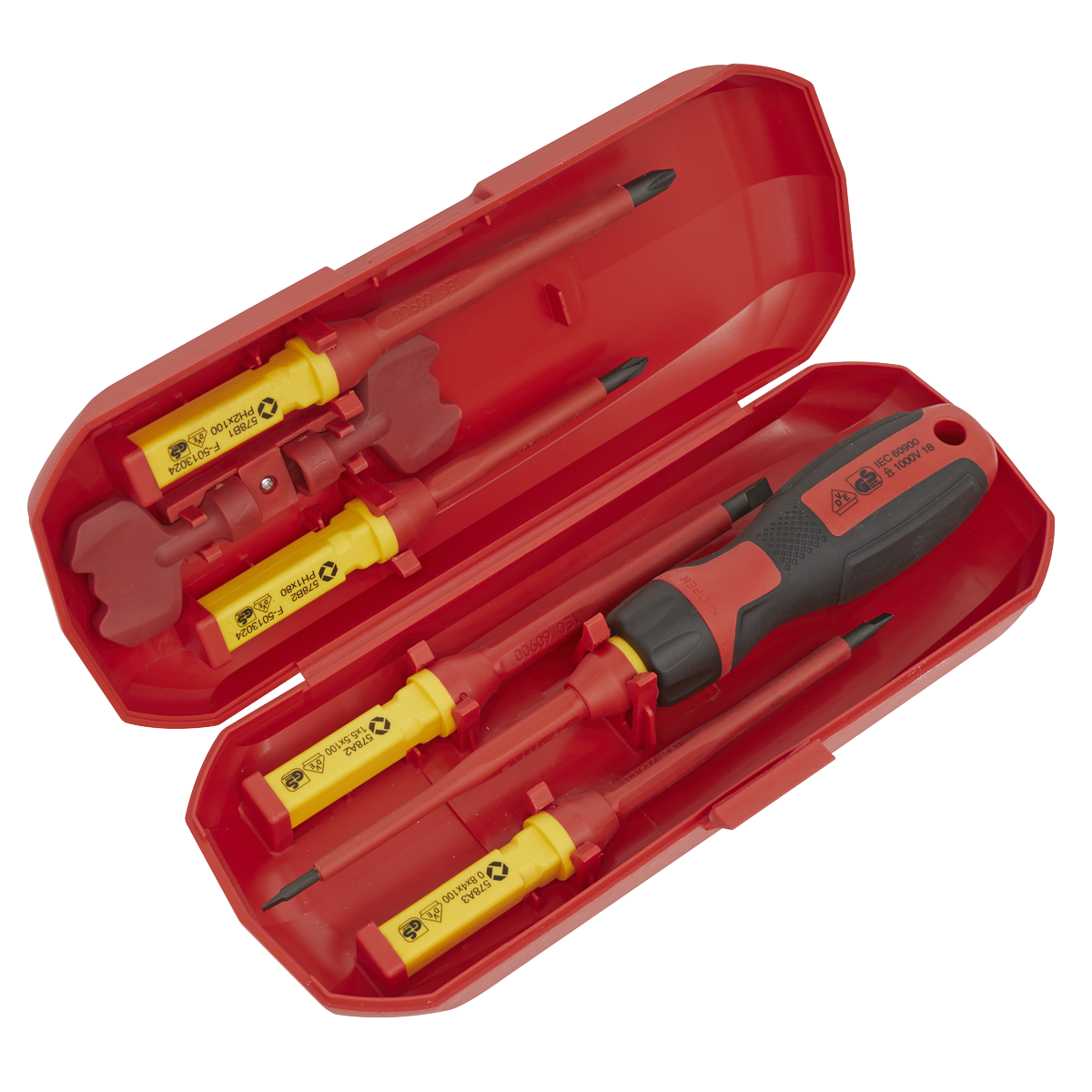 Sealey Screwdriver Set Interchangeable 8pc - VDE Approved
